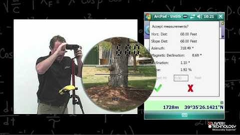 ArcPad LaserGIS TruPulse Training 5 -- Performing Offsets Using LaserGIS for ArcPad