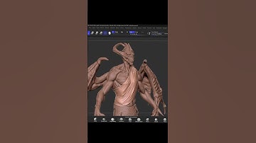 Creature CLOTH Sculpt in zbrush|speed sculpt| #3dmodeling #3dprinting #digitalart #3dsculpting
