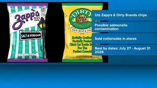 Zapp's and Dirty potato chips recalled over salmonella concerns
