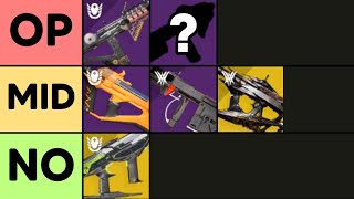 I Ranked Every SMG in PvE | Destiny 2