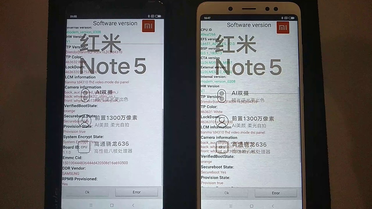 Xiaomi Redmi Note 5 Tianma TD4310 - YouTube
