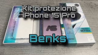 Kit protezione iPhone 15 pro - BENKS