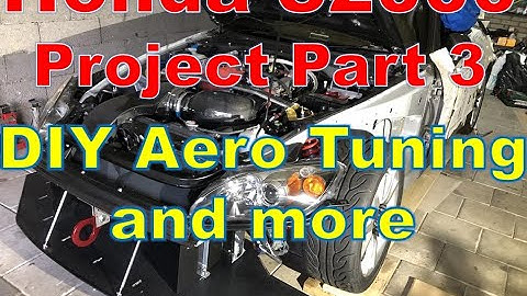 Honda S2000 Tuning Project Part 3 -DIY front splitter, flat bottom, rear diffuser, and more.