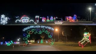 Driving Through the Auburndale Wonderland of Lights and Seeing Santa's Village
