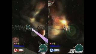 Star Fox Assault GameCube Gameplay - Two-player battle: