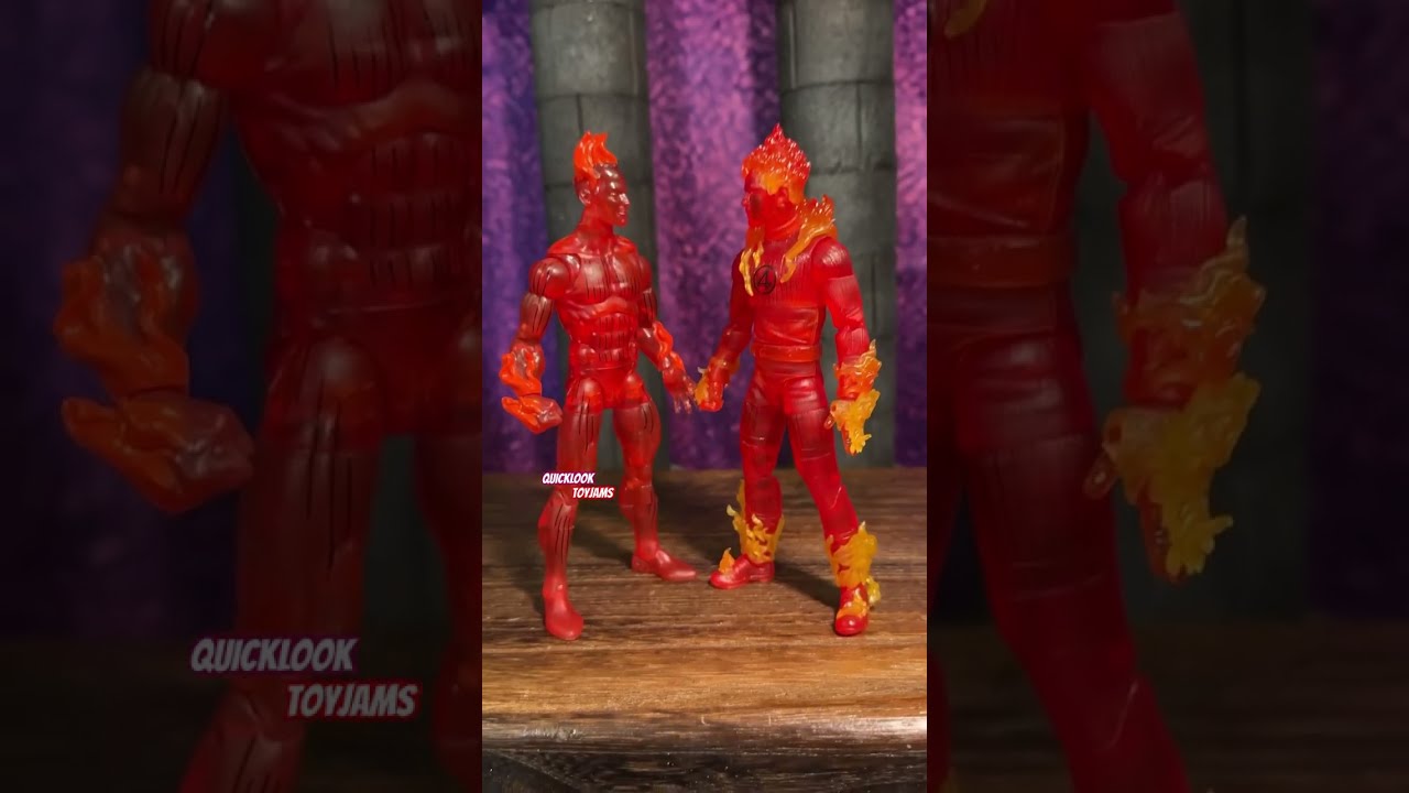 Johnny Storm Vs Human Torch FACEOFF Fantastic Four QUICK LOOK Marvel Legends Toy