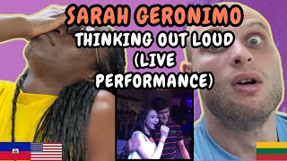 REACTION TO Sarah Geronimo - Thinking Out Loud (Live Performance) | FIRST TIME HEARING