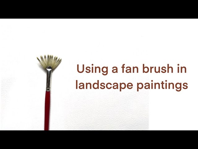 4 Watercolor Techniques For Painting With A Fan Brush - Beebly's Watercolor  Painting