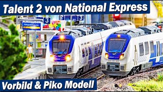 Neuheit: National Express TALENT 2 von Piko - H0 Modell & Vorbild der BR 442 als RE 7