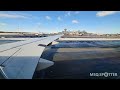 [4K] Landing E195-E2 Belavia EW-563PO, wing view @ Minsk, MSQ/UMMS