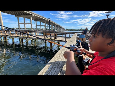 LANDEN GOES FISHING…WHAT WILL HE CATCH (PART 1)?🐟🤣