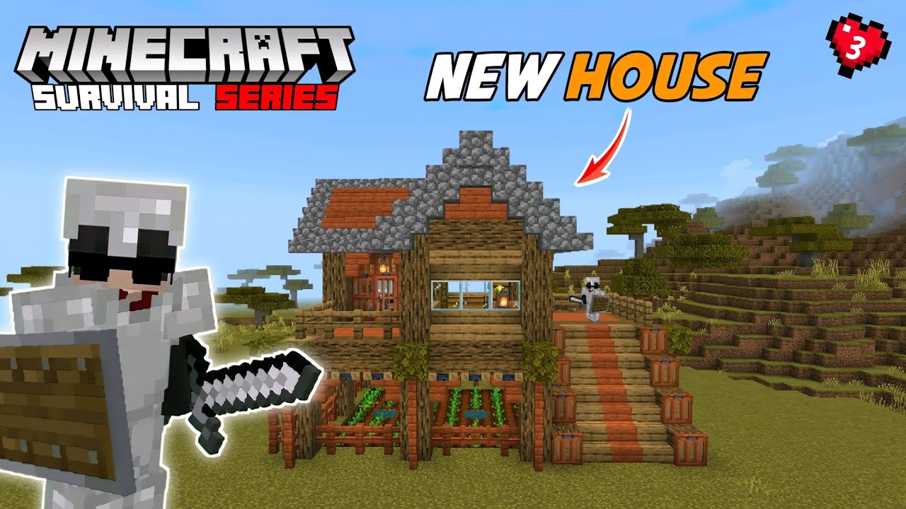 Finally I Made My House || Minecraft Pe Survival Series || MCPE ...