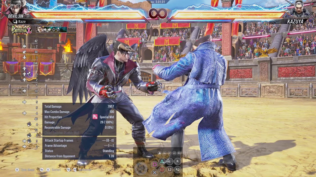 神迅 JIN-JIN　1006 Tekken 8 Devil Jin Rank - YouTube