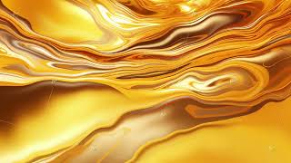 yellow gold cg motion liquid abstract waves form background slow loop