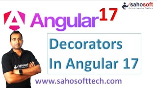 Decorators in Angular 17 | Angular Decorators | Angular 17 Tutorials in Hindi