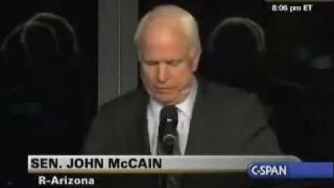 John McCain DISSES Vicki Kennedy After Speech - 08...