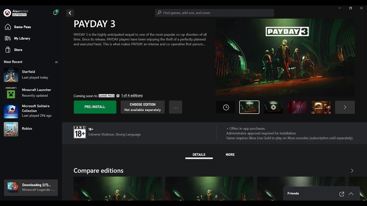 Not letting my friend download PayDay 3 from our gamepass ultimate. :  r/XboxGamePass