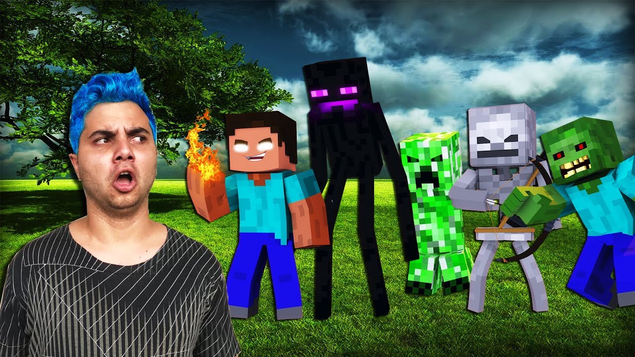 JOGANDO MINECRAFT NA VIDA REAL 