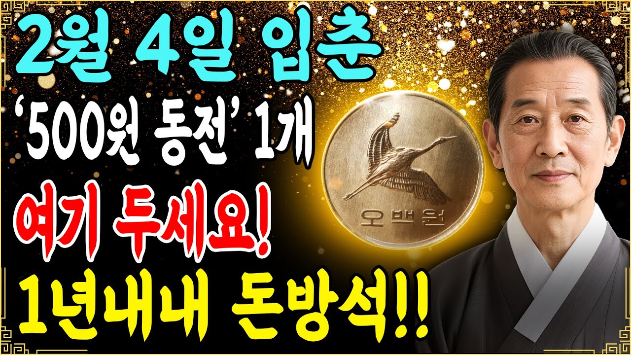 입춘 2월 4일 500원 동전 1개 반드시 '여기' 두세요!! 현관아님 1년내내 돈방석에 앉습니다!! 입춘풍수|절기풍수|입춘대길