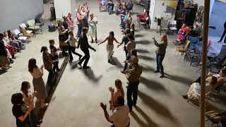 Young Folks Dancing the Virginia Reel