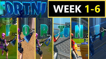 Collect FORTNITE Letters hidden in Loading Screens | Week 1 to Week 6 All Fortnite Letters Chapter 2