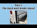 Rv back wall disaster exposing the damage part 1