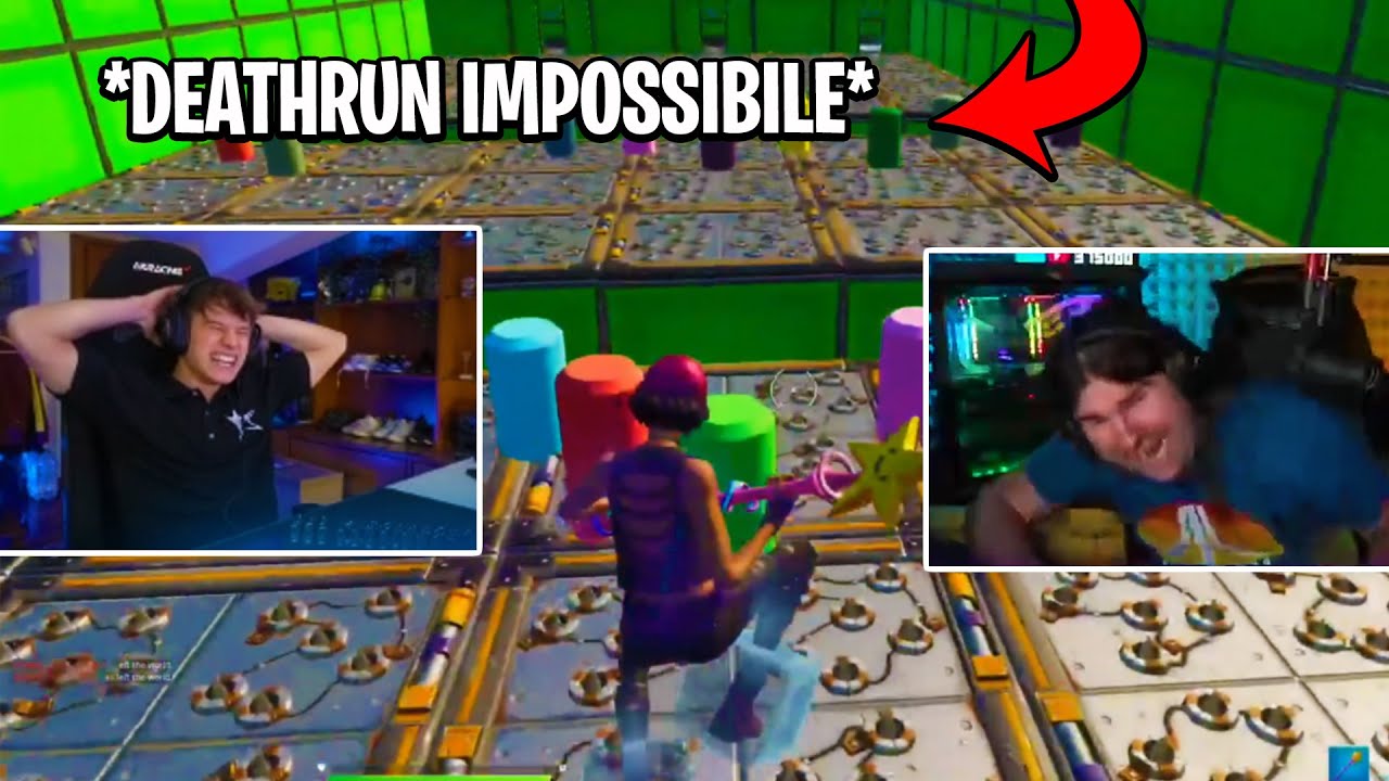 Piz e Xiuder *lMPAZZlSCONO* Facendo la deathrun IMPOSSIBILE!