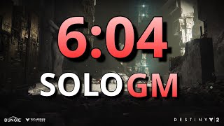 SOLO Insight Terminus GM Speedrun in 6 Minutes!  (6:04 WR, Plat)