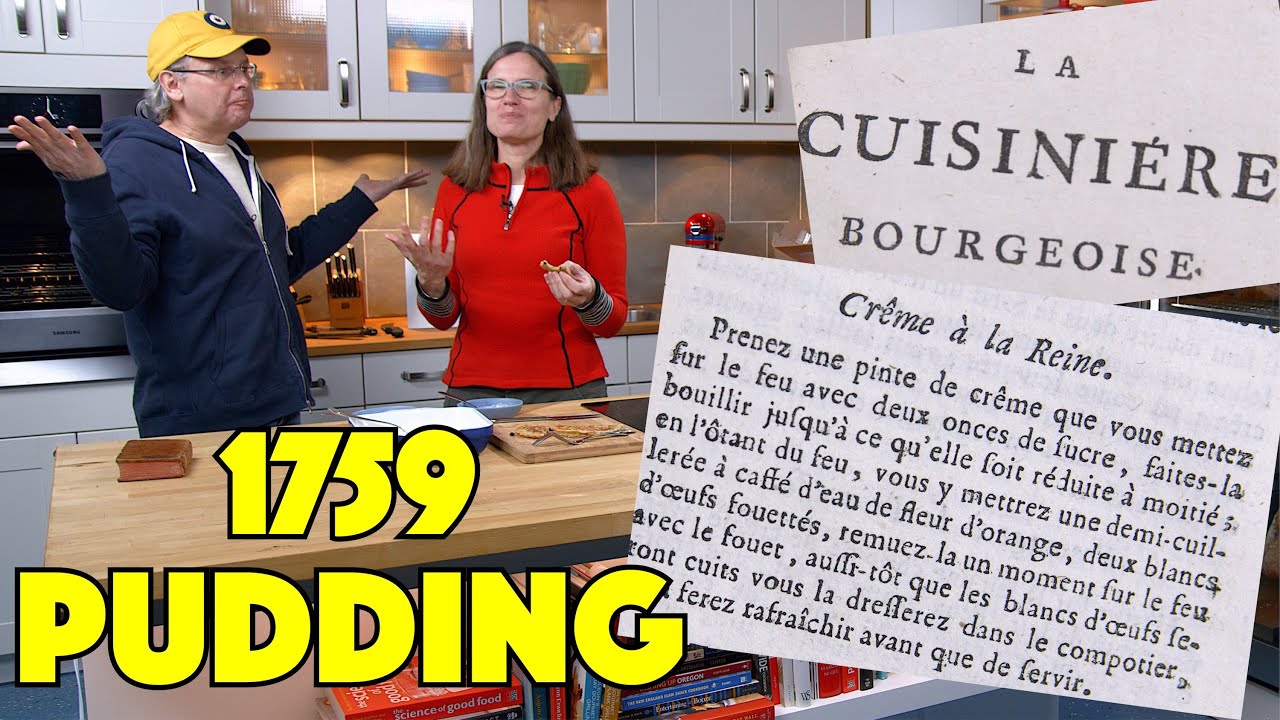 260 Year Old Crême à la Reine Recipe - 1759 Old Cookbook Show - Glen And Friends Cooking