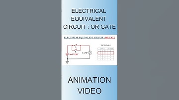 Electrical equivalent circuit of OR Gate, animation video,#short, #electronicslab