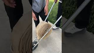 🌱🚜 Smart Water Hose Roller Cart | Effortless Farm Irrigation Hack