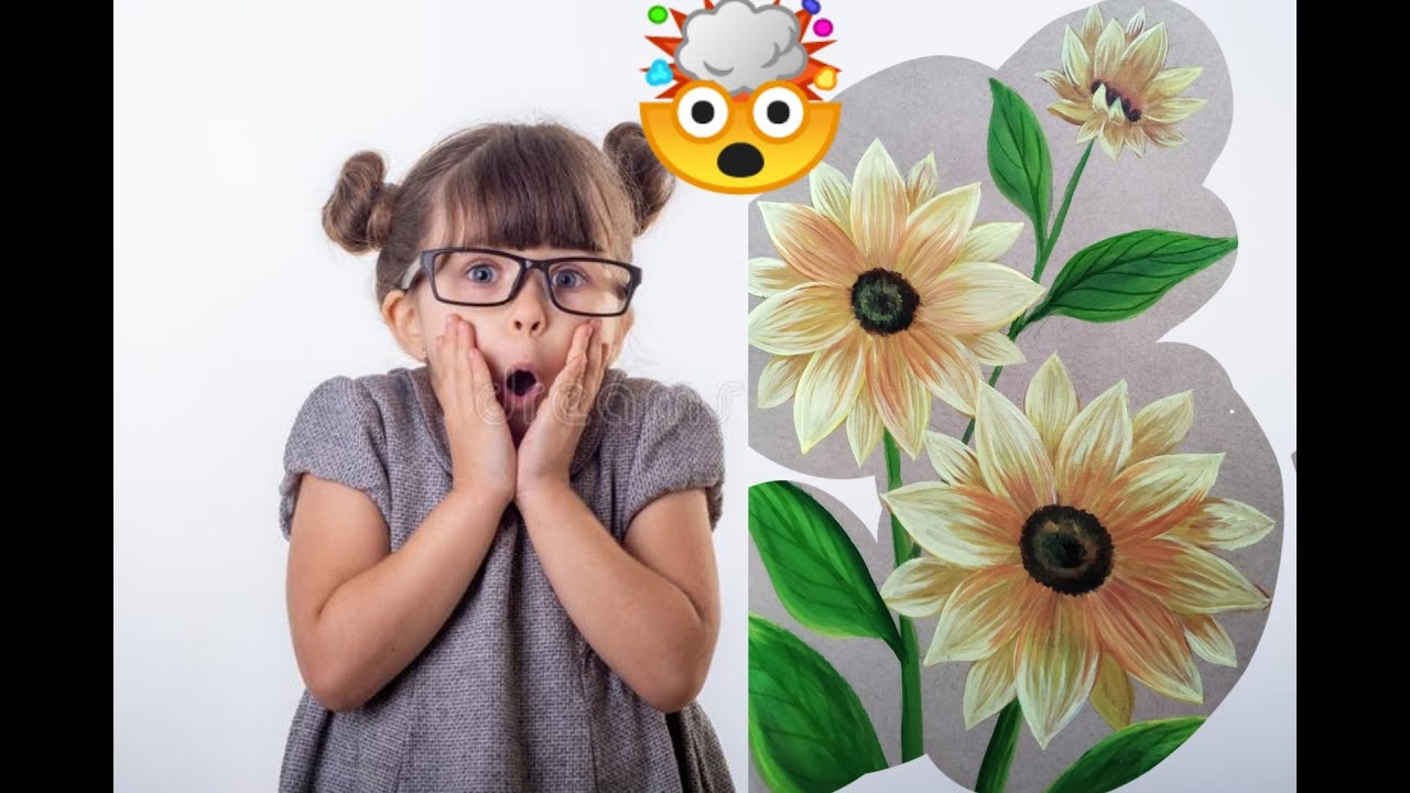 sunflower art videosun flower kaise banate hainviral art video