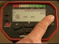 Minelab Vanquish 540 control panel