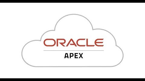 Create first app in Oracle APEX