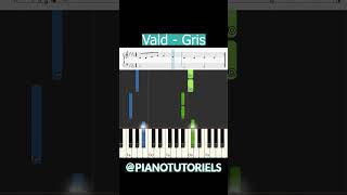 VALD - GRIS | PIANO TUTORIEL