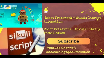 Robot Framework Library and Sikuli Library Installation Process by PIP