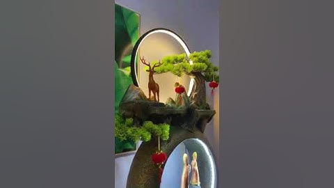 TIỂU CẢNH THÁC NƯỚC PHONG THỦY NON BỘ SÂN VƯỜN PHÒNG KHÁCH BỂ CÁ #takahome #samtienvn #vinazon