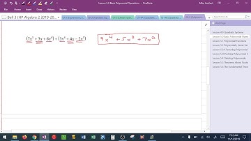 Basic Polynomial Operations Add Subtract Multiply