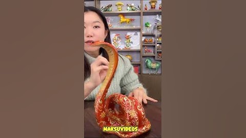 the process of making a miniature cobra snake #art #shortvideos