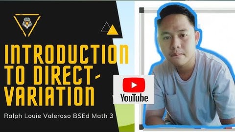 Introduction to Direct Variation
