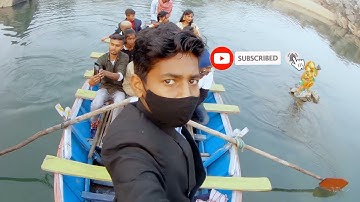 Boating tourism #rajrappa #temple of damodar river #4kshorts