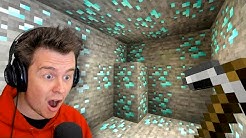 I found the CRAZIEST Diamond Mine In MINECRAFT!!