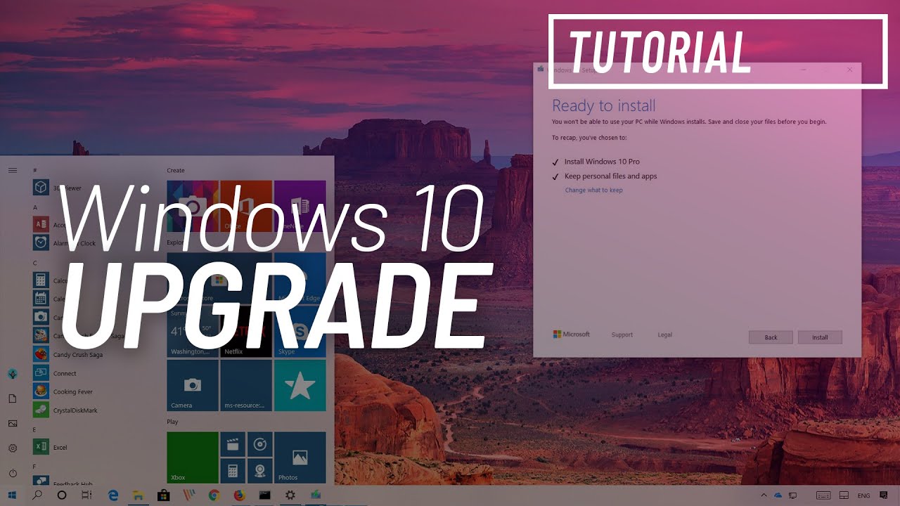 Windows 10 May 2019 Update Version 1903 Upgrade Tutorial Youtube