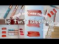 studio vlog #3: liptint labelling asmr + swatches (philippines)