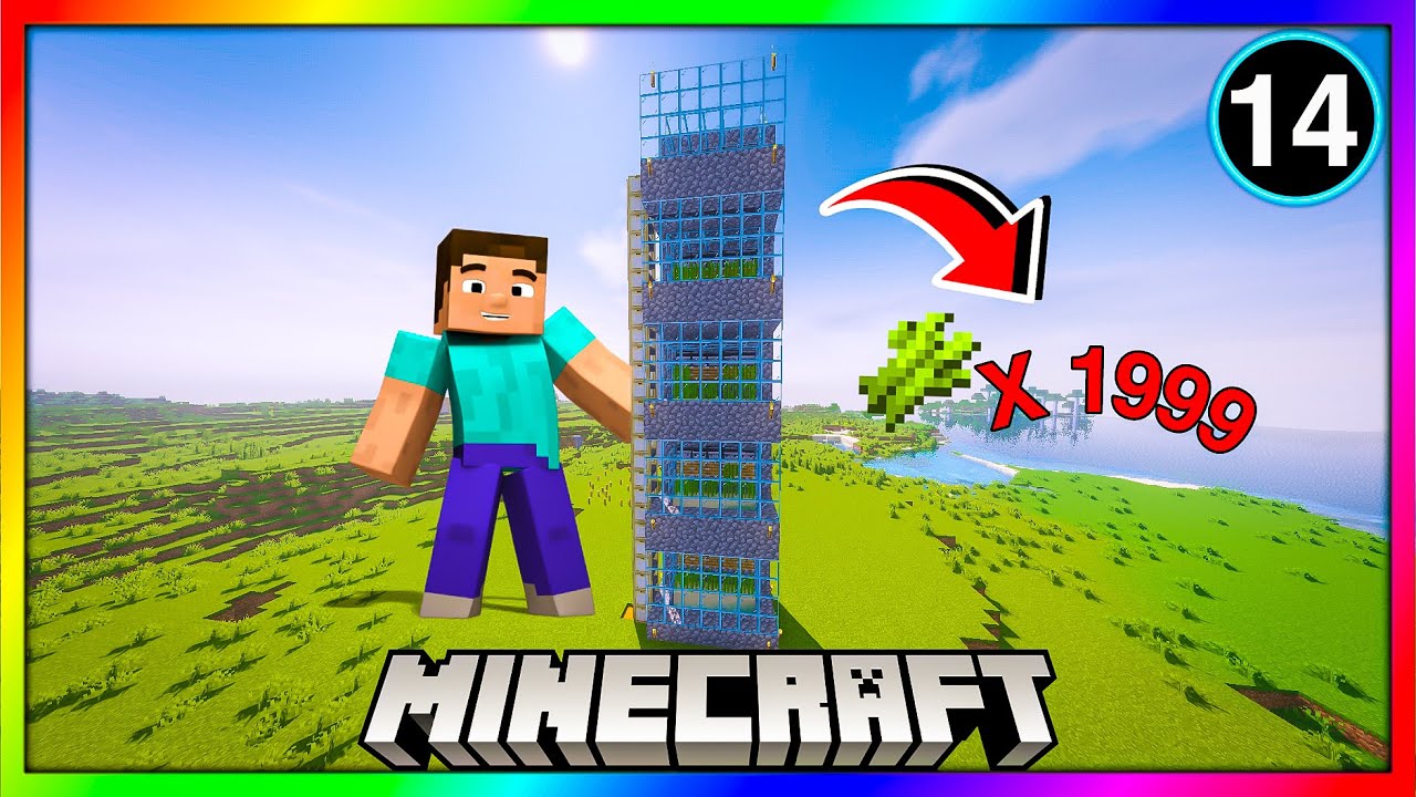 #14 Minecraft But :  I MADE A AUTOMATIC SUGARCANE FARM | IN | MY | MINECRAFT SURVIVAL SERIES