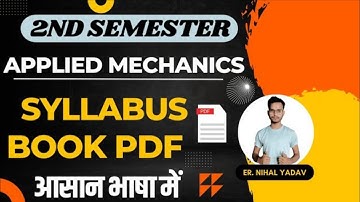 Applied Mechanics Syllabus Polytechnic 2nd Semester || Applied Mechanics 2nd Semester New Syllabus