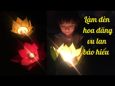 Video DIY/Cách làm đèn hoa đăng vu lan siêu dễ/How to make... - youtube