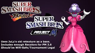 Princess Shroob As A Peach Costume Brawl & Project M Mod