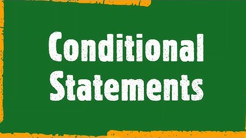 Geometry: 3.2 Conditional Statements