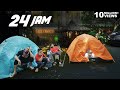 24 JAM CAMPING DILUAR RUMAH, RUSUH, TIDUR, MASAK | Gen Halilintar